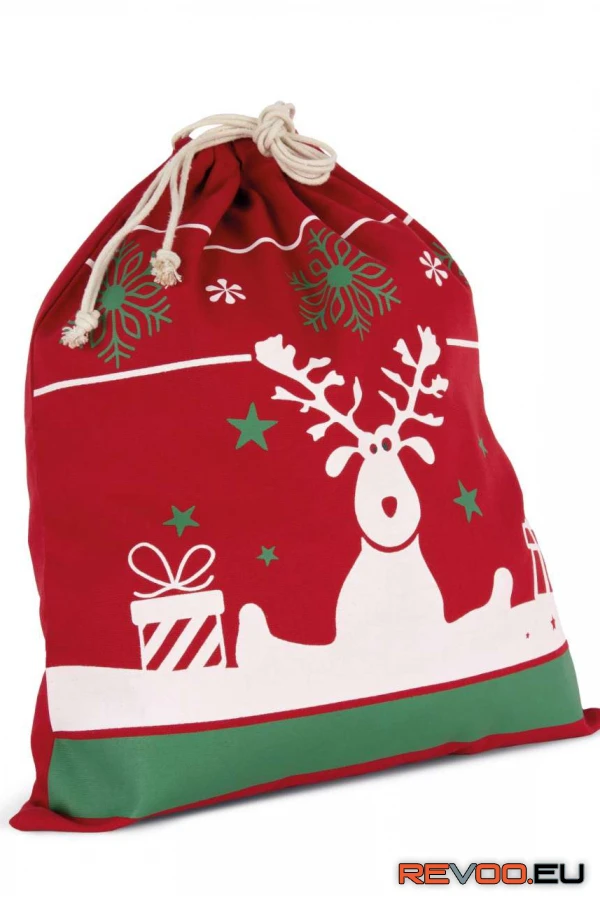 Húzózsinóros zsák karácsonyi mintával Kimood KI0735 1.