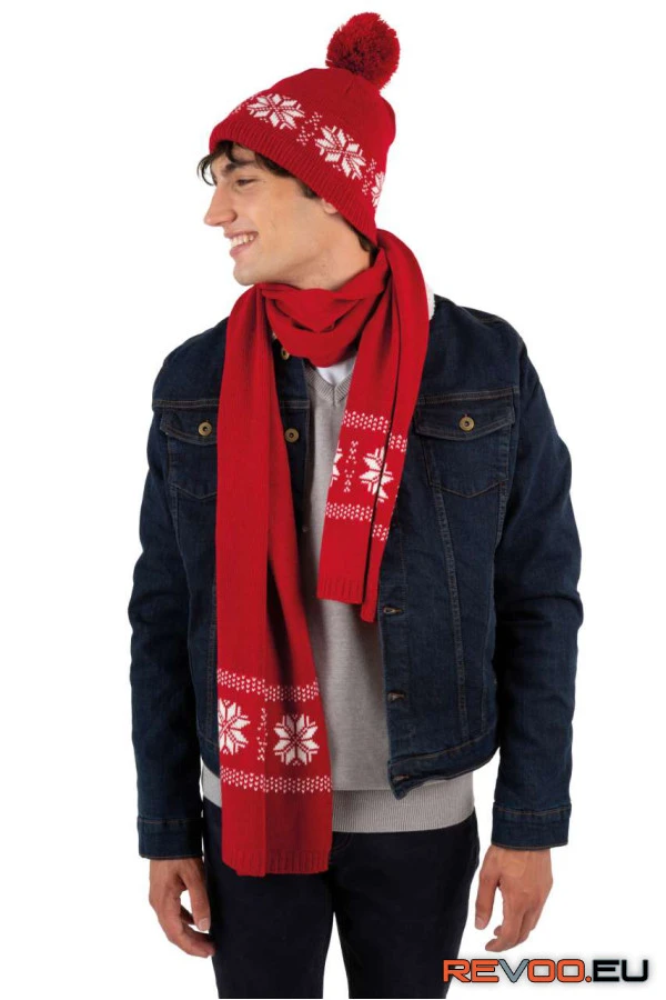 Fair Isle kötött sapka K-UP KP540 4.