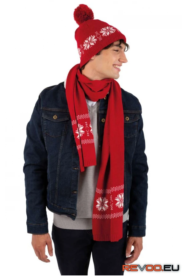 Fair Isle kötött sapka K-UP KP540 1.