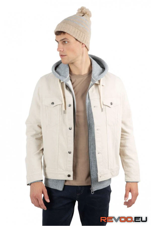 Kötött csíkos sapka újrahasznosított fonalból K-UP KP556 2.