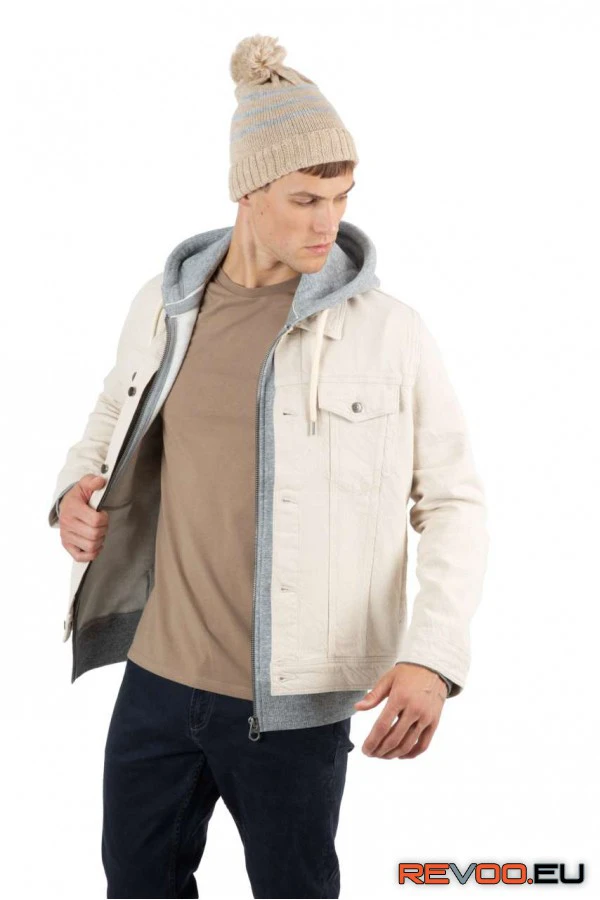 Kötött csíkos sapka újrahasznosított fonalból K-UP KP556 3.