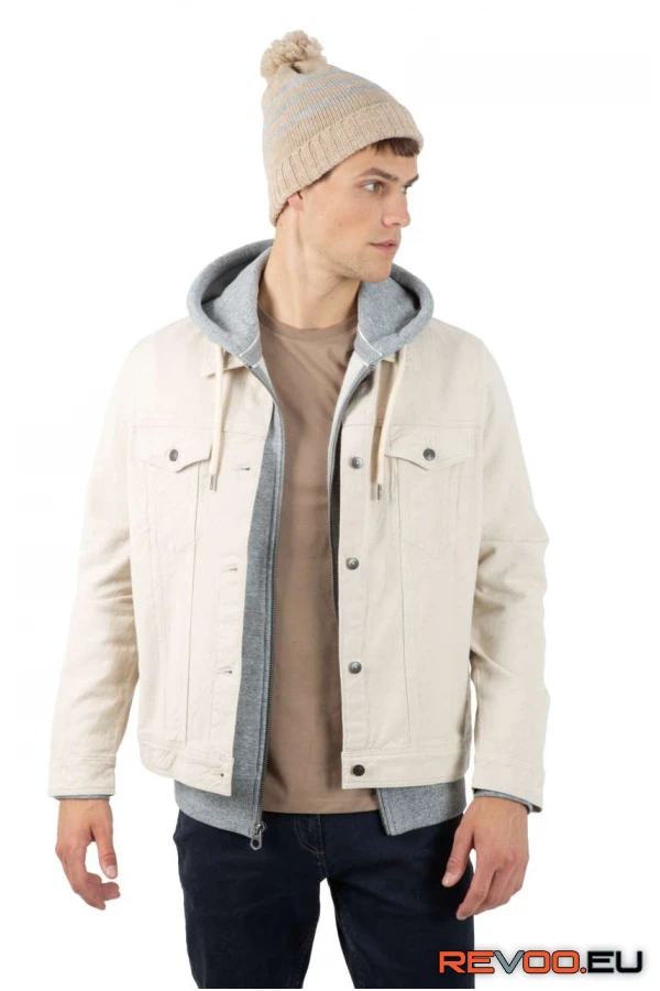 Kötött csíkos sapka újrahasznosított fonalból K-UP KP556 1.