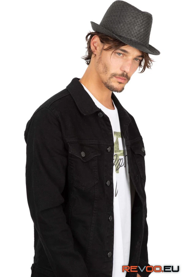 Retro panama stílusú szalmakalap K-UP KP612 1.