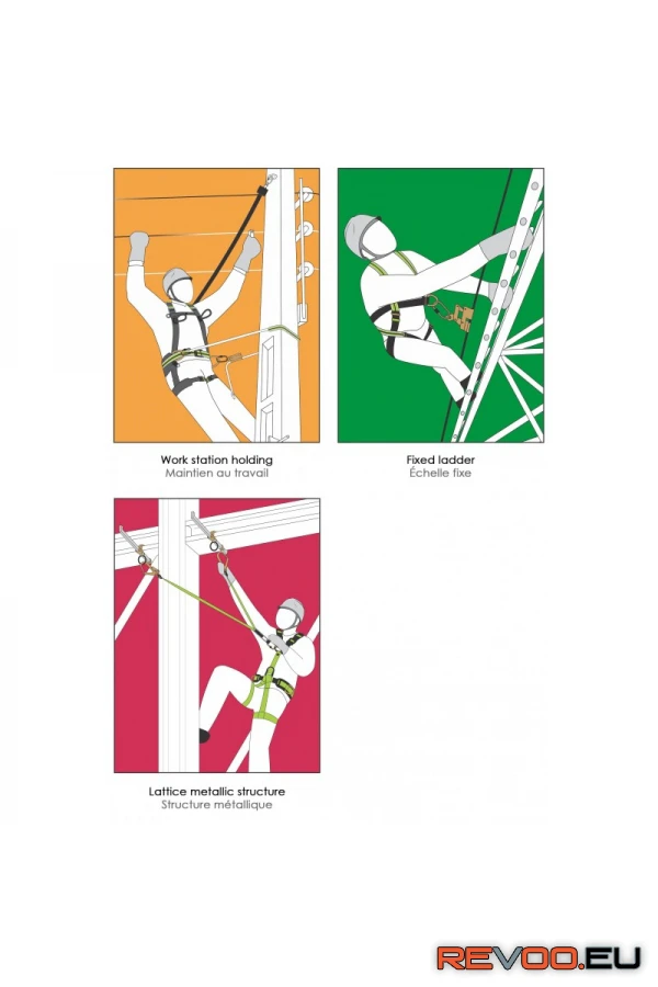2 pontos heveder 1 munkahelyzet pozicionáló mellkasi övvel   Kratos KRA-FA1020500 2.