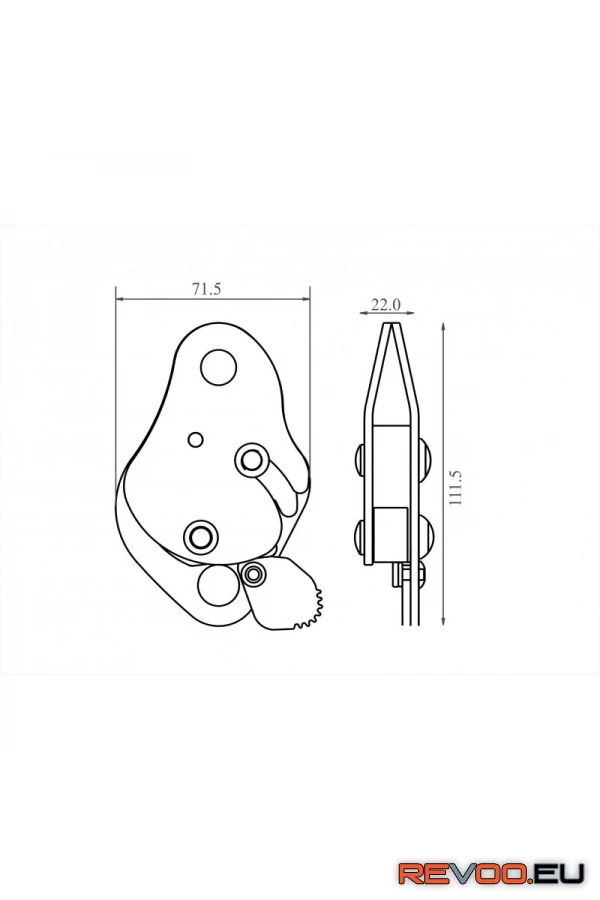 Zuhanásgátló blokkoló Kratos KRA-FA2010300A 3.