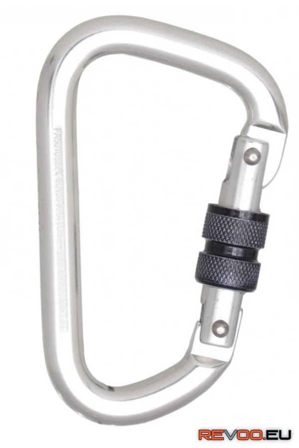 Alumínium csavaros reteszelő karabiner 22,5mm nyílással Kratos KRA-FA5010322 1.