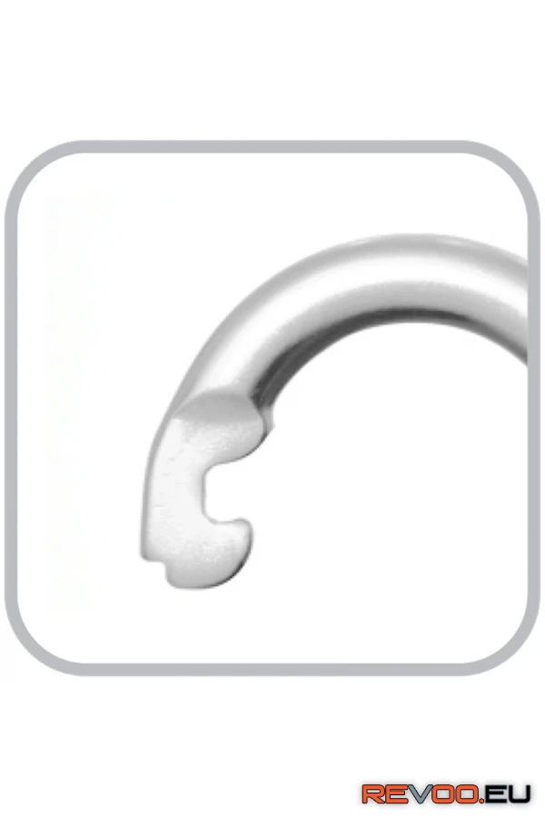 Acél karabiner, negyedfordulatos zárral, 16mm nyitótávolsággal Kratos KRA-FA5022418 2.