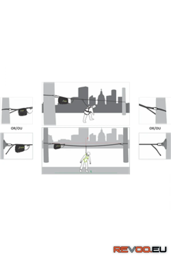 Vízszintes mentőkötél 2 személyes Kratos KRA-FA6000700 2.