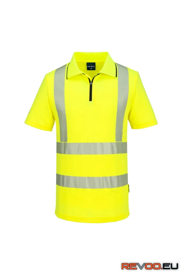 KX3 Sport Hi-Vis rövid ujjú cipzáras póló Portwest KX302 2.