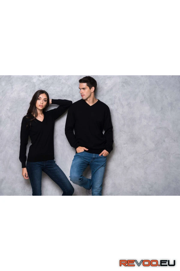 Férfi V-nyakú pamut pulóver Legend World Wide LW9133 5.