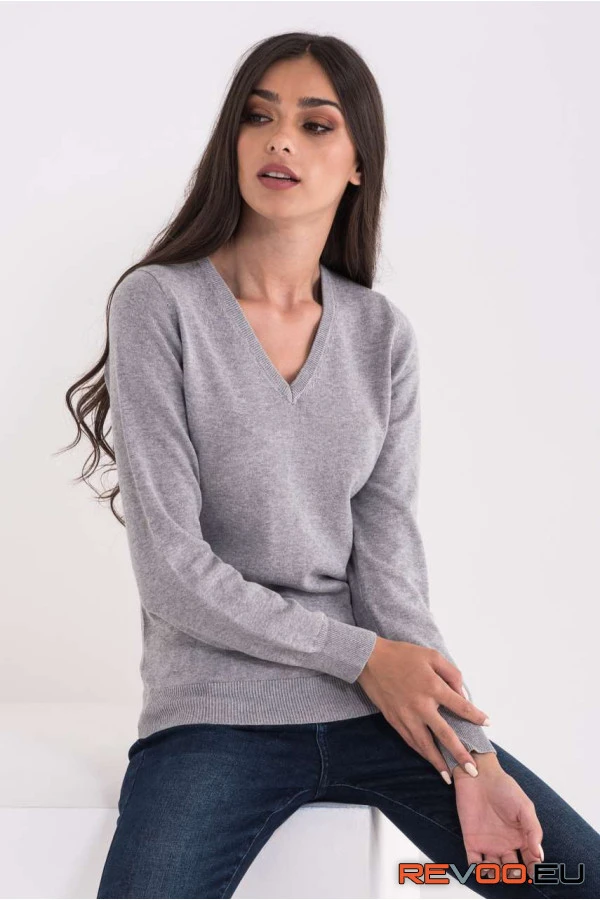 Női V-nyakú pamut pulóver Legend World Wide LWL9133 3.