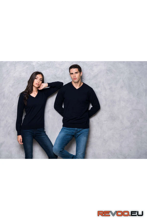 Női V-nyakú pamut pulóver Legend World Wide LWL9133 7.