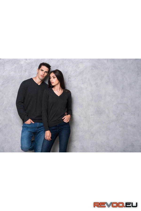 Női V-nyakú pamut pulóver Legend World Wide LWL9133 9.