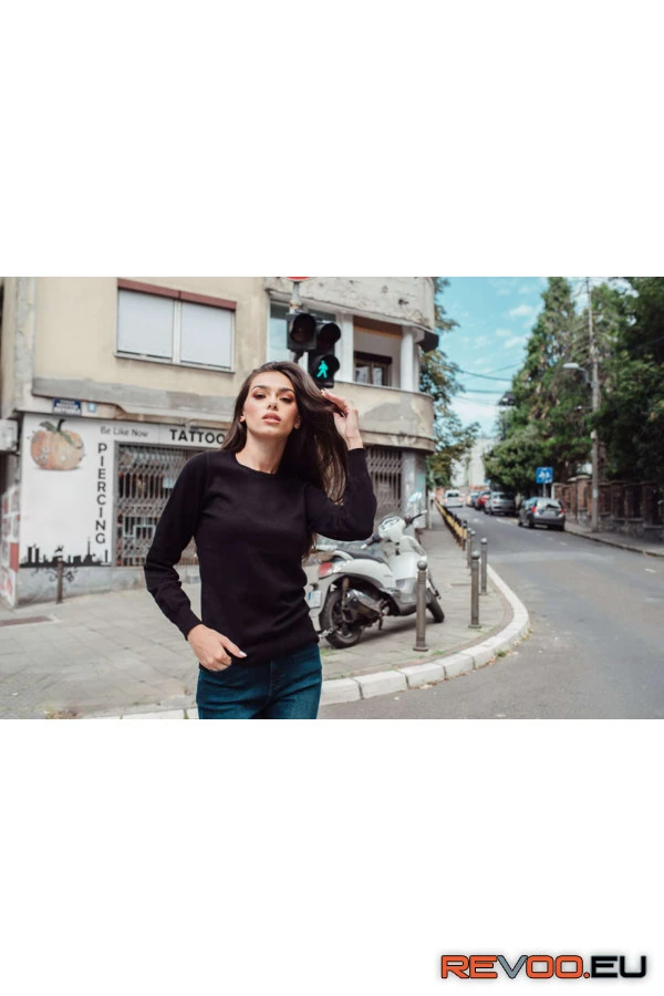 Női környakas pamut pulóver Legend World Wide LWL9188 2.