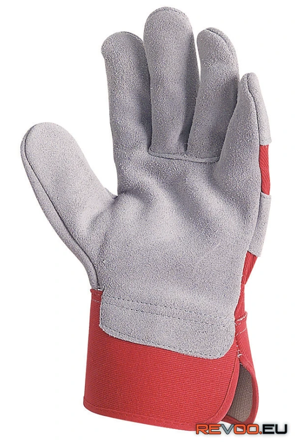 Bőrkesztyű, erős marhahasíték vászon kézhát Coverguard MO152 2.