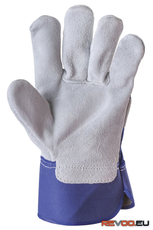Bőrkesztyű erős marhahasíték vászon Euro Protection MO161 2.