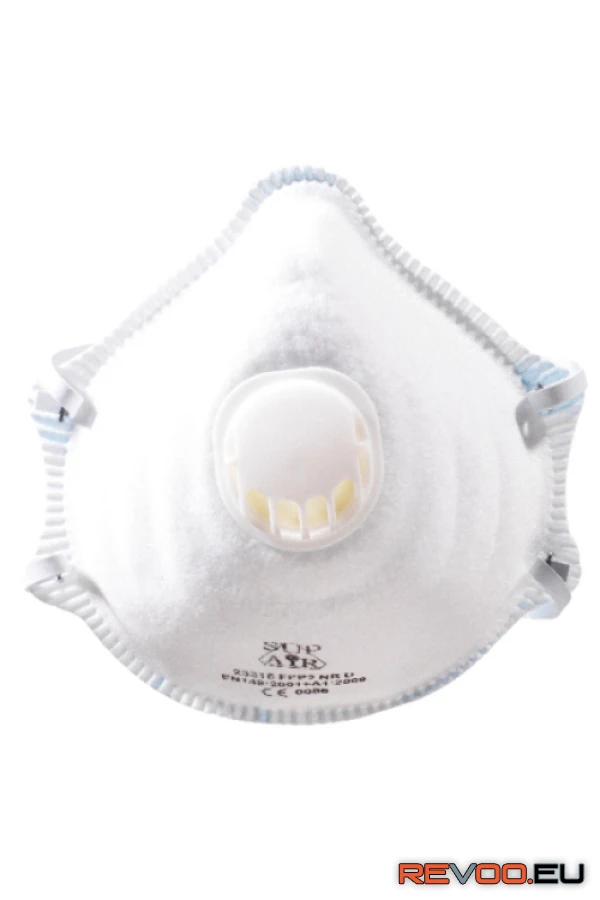 FFP2 NR D kagyló formájú szelepes pormaszk   SupAir MO23216 1.