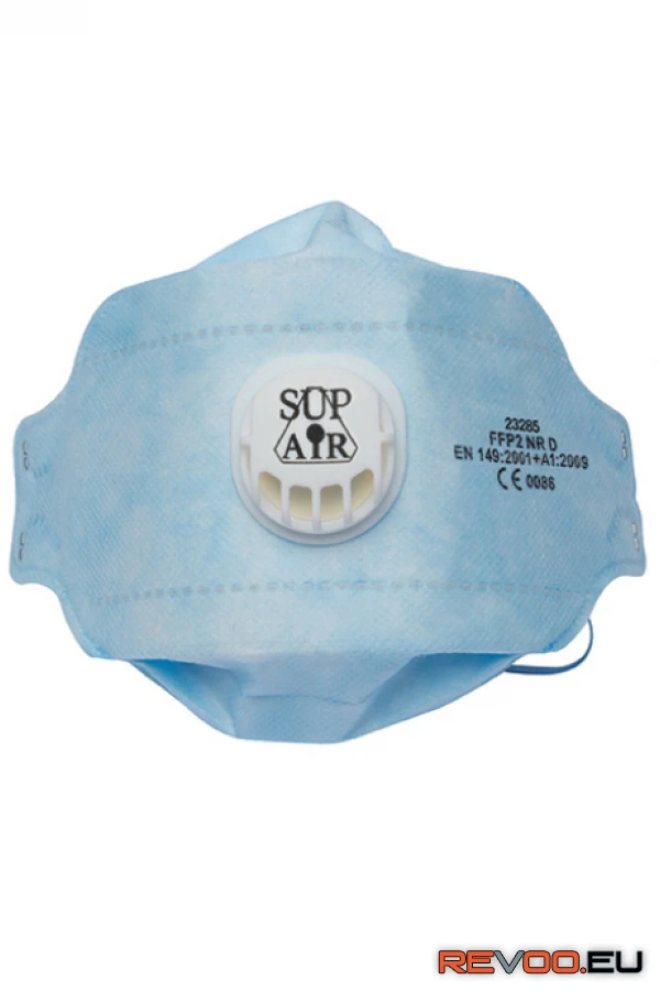 FFP2 NR D hárompaneles, szelepes pormaszk   SupAir MO23285 1.