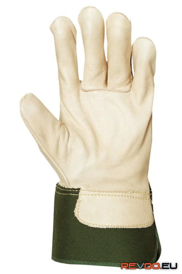 Bőrkesztyű színmarha/vászon kézhát Euro Protection MO260 2.
