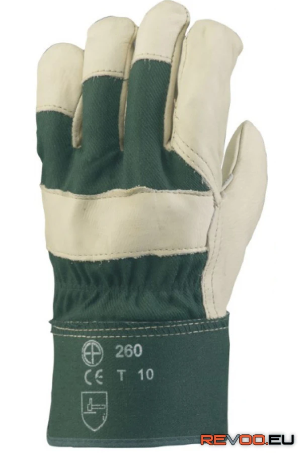 Bőrkesztyű színmarha/vászon kézhát Euro Protection MO260 1.