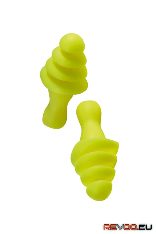 Zsinóros füldugó tárolódobozzal SNR 30dB lamellás sárga   Earline MO30213 2.