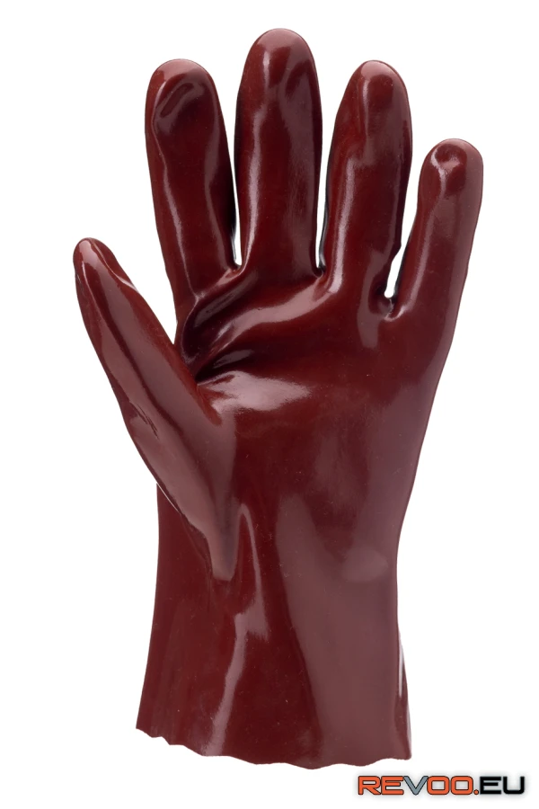 Mártott PVC kesztyű, sav/lúg/olajálló Euro Protection MO3510 2.