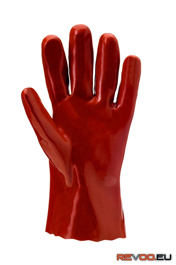 Mártott PVC kesztyű, sav/lúg/olajálló Euro Protection MO3510 3.