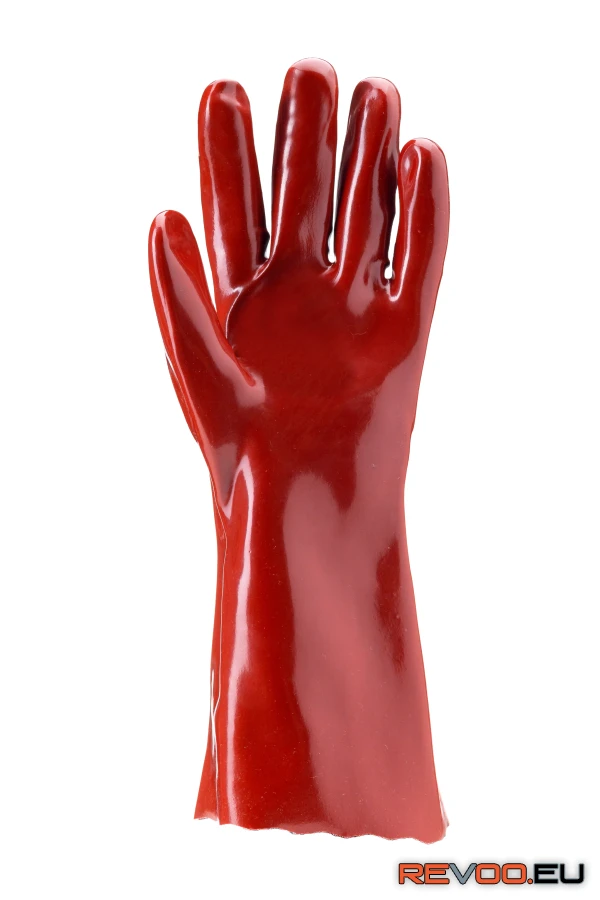 Mártott PVC kesztyű, sav/lúg/olajálló Euro Protection MO3636 2.