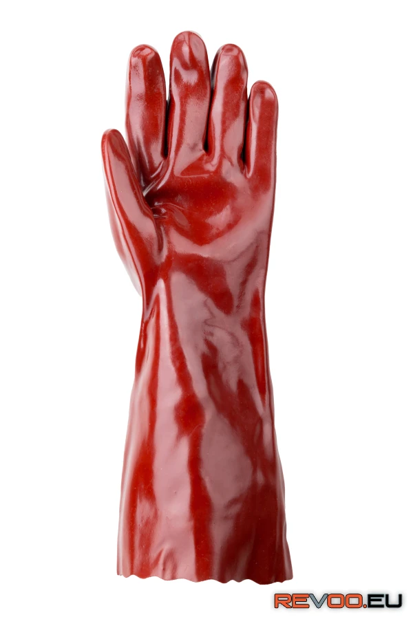 Mártott PVC kesztyű, sav/lúg/olajálló Euro Protection MO3640 2.