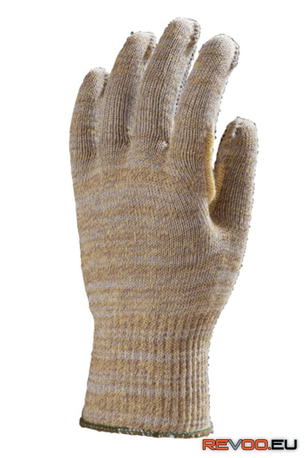 Kötött multiszálas 5-ös vágásbiztos kesztyű, minipöttyös   Euro Protection MO4530 1.