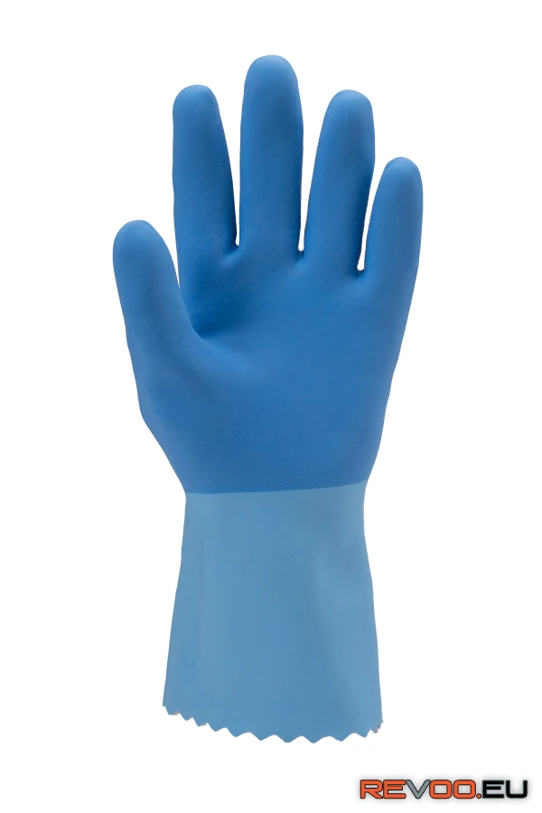 Mártott gumikesztyű, érdes, vegyszerálló Euro Protection MO5220 2.