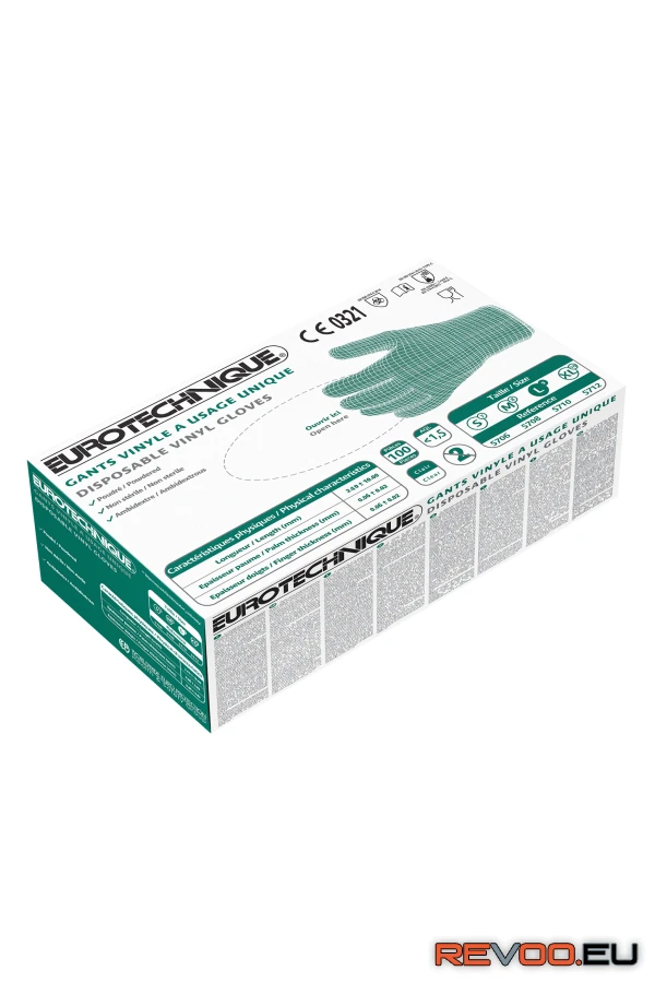 Vinyl púderezett kesztyű, lúgálló Coverguard MO5710 2.