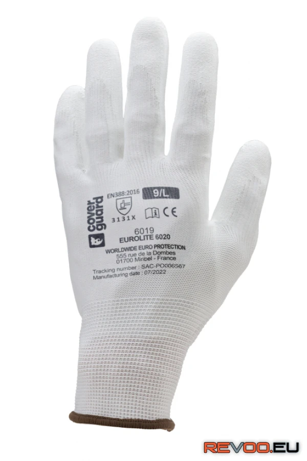 Precíziós PE kesztyű, PU mártott tenyérrel Euro Protection MO6020 1.