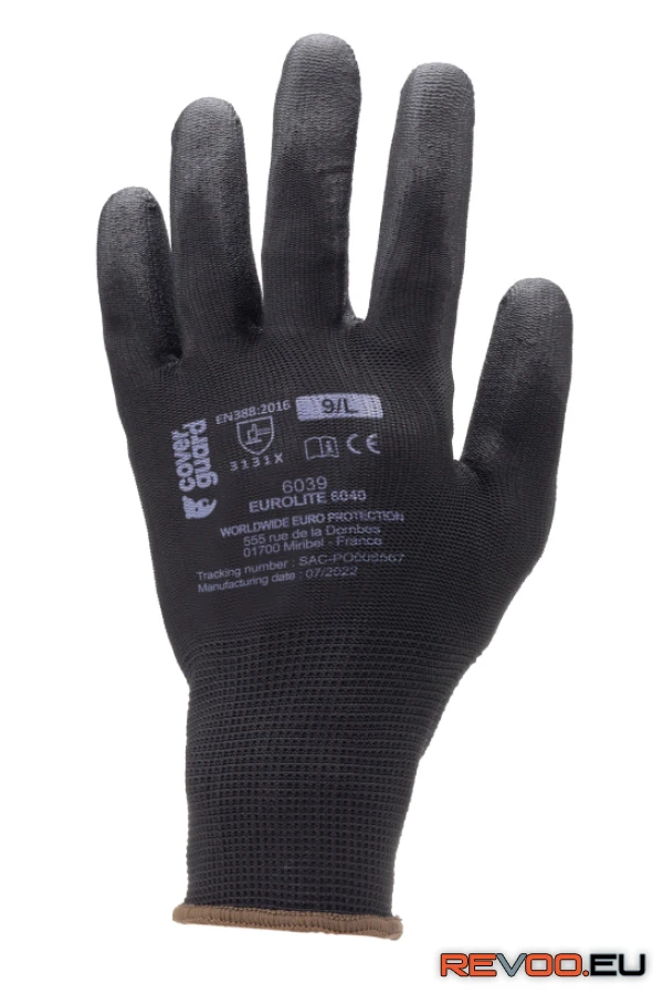 Precíziós PE kesztyű, PU mártott tenyérrel Euro Protection MO6040 1.