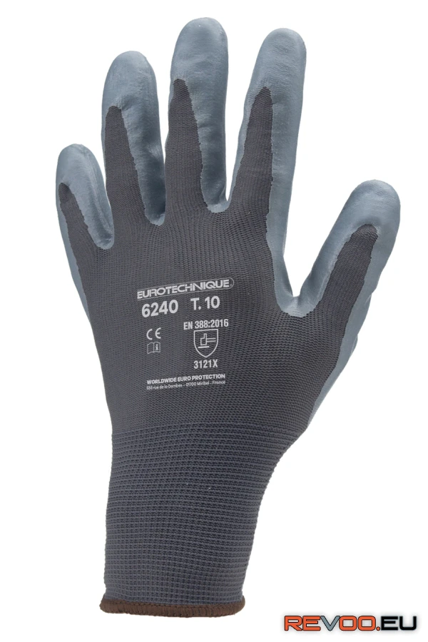 Szerelőkesztyű PA/tenyér habosított nitril mártott  Euro Protection MO6240 1.