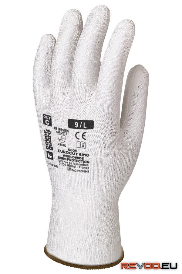 Szerelőkesztyű, vágásbiztos HPPE PU tenyérrel  Euro Protection MO6810 1.