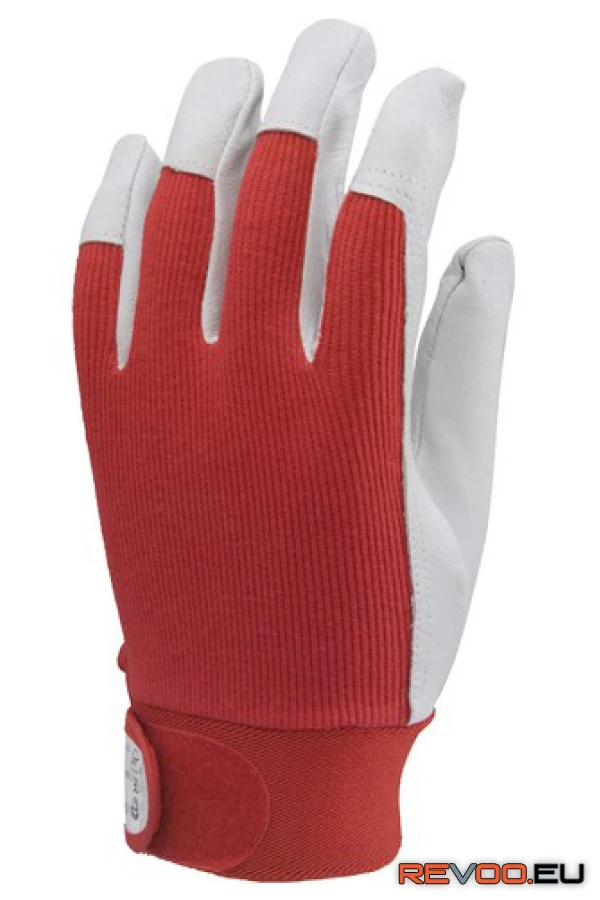 Bőrkesztyű színsertés vászon, tépőzár  Euro Protection MO840 2.