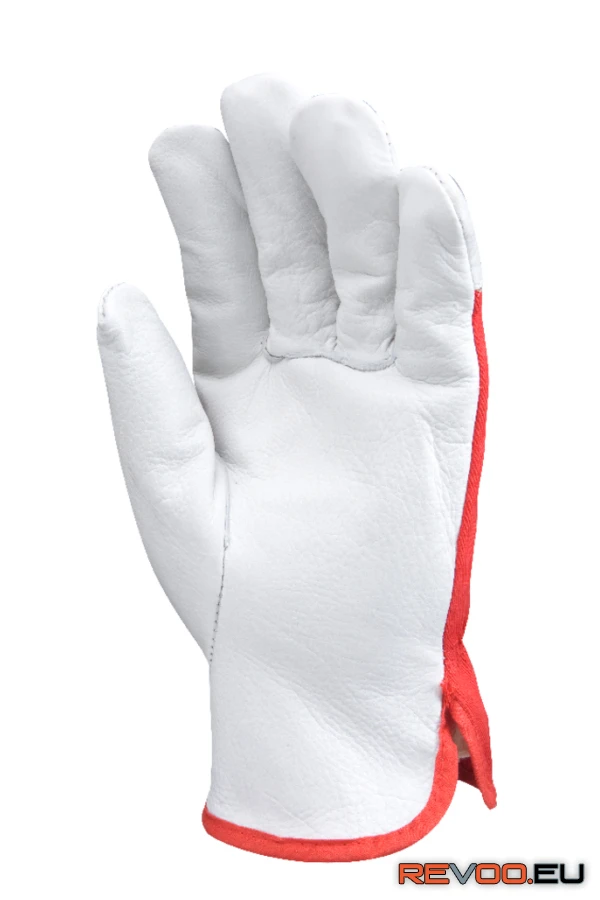 Bőrkesztyű színmarha pamut, csuklógumi Euro Protection MO880 2.