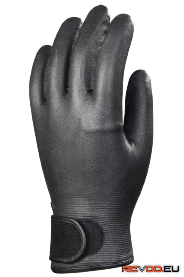 Bélelt nitril kesztyű, tépőzáras csuklóval   Euro Protection MO9080 1.