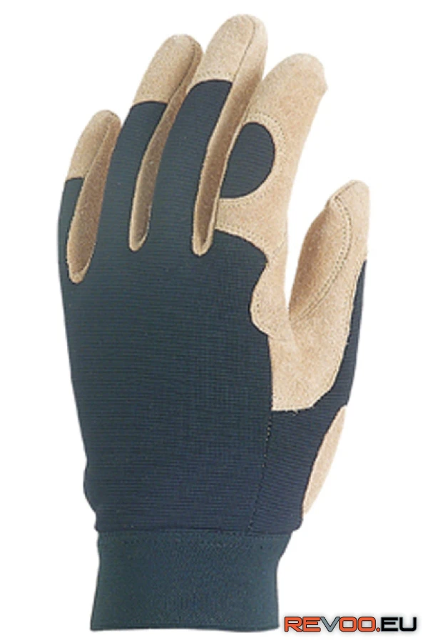 Bőrkesztyű, natúr sertés velúr/PE Euro Protection MO910 1.