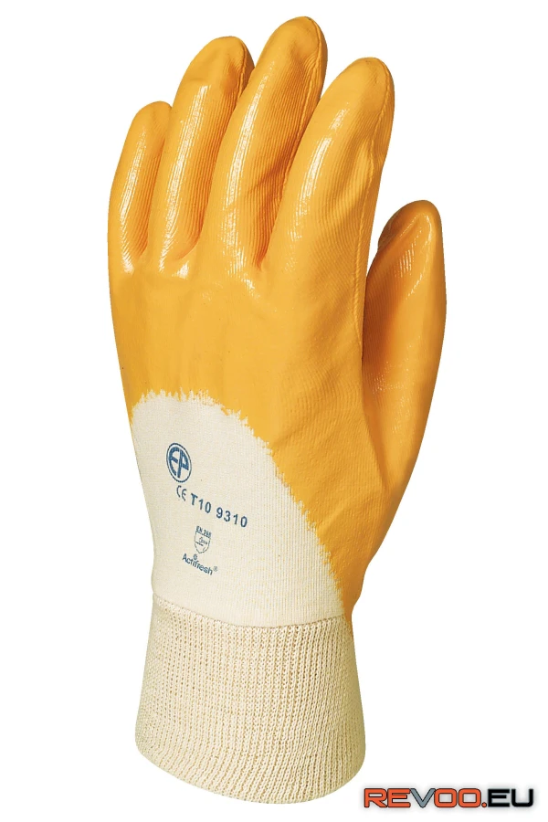 Eurodex tenyéren mártott sárga nitril kesztyű, Actifresh   Euro Protection MO9310 1.