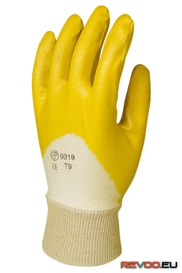 Tenyéren mártott sárga nitril kesztyű   Euro Protection MO9320 1.