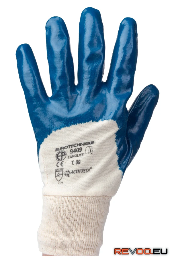 Eurolité tenyéren mártott nitril kesztyű, Actifresh   Euro Protection MO9410 1.