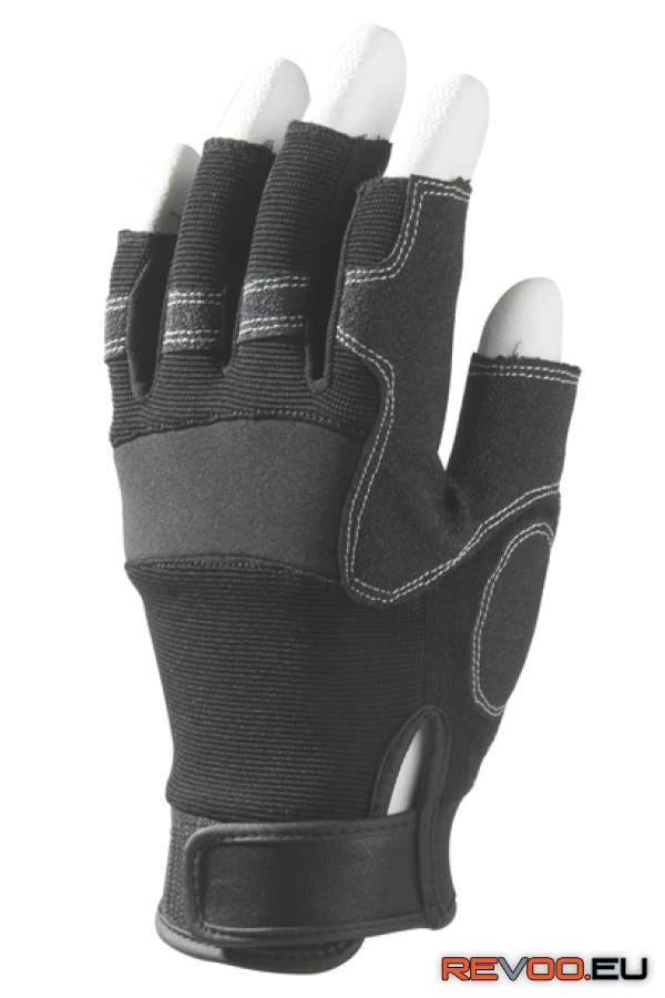 Bőrkesztyű szintetikus sofőr, ujjvég nélkül   Euro Protection MO990 1.