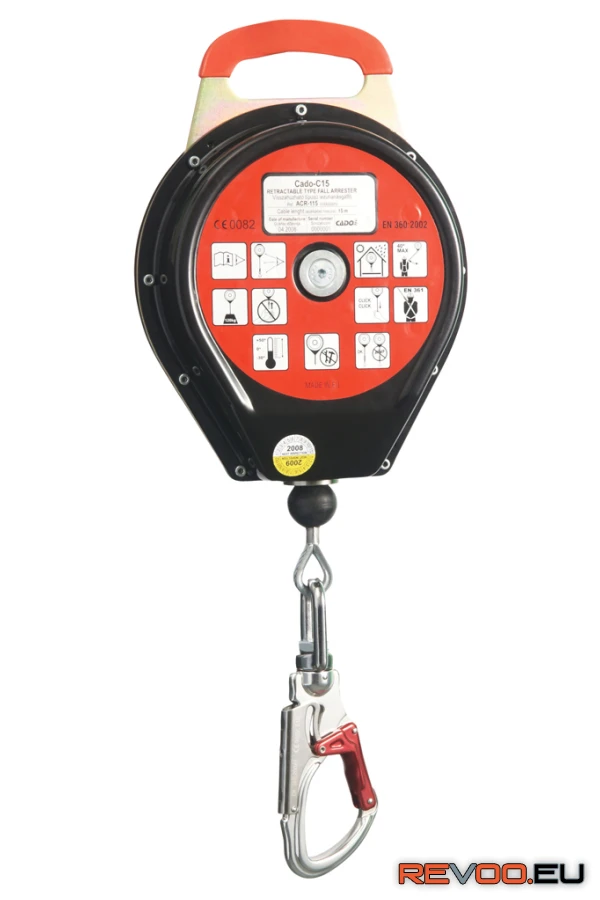 C15 visszahúzható zuhanásgátló, acélkábel   Cado MOACR-115 2.