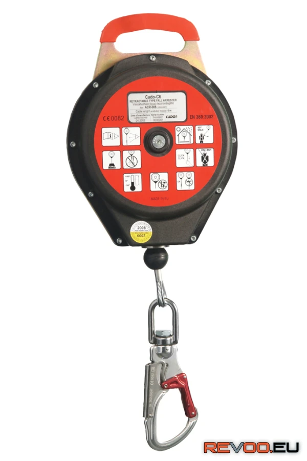 C15 visszahúzható zuhanásgátló, acélkábel   Cado MOACR-115 1.