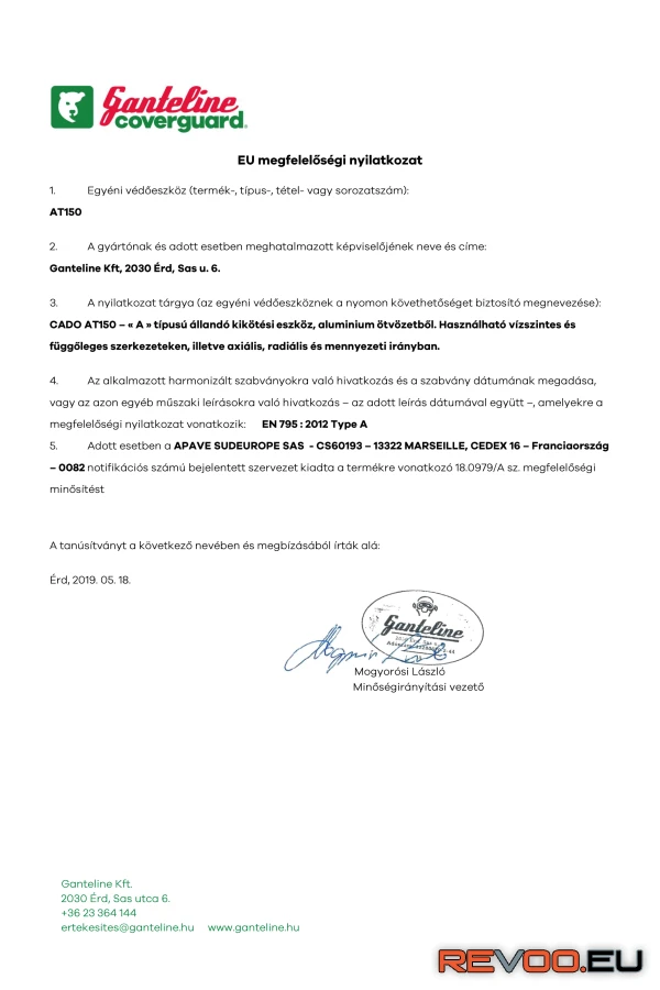 Kikötési pont Cado MOAT150 2.