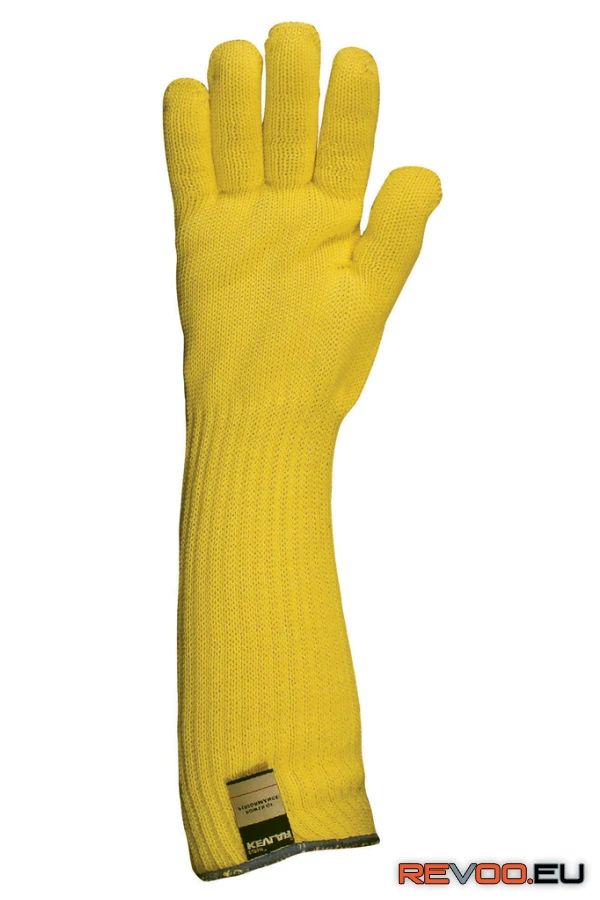 Kötött sárga kevlar kesztyű, 350 Celsius fokig hőálló, pamut belső   Euro Protection MOGAN4659 1.