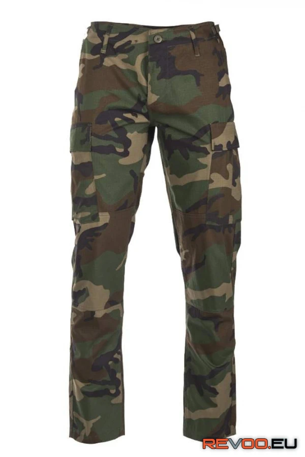 Slim fit ripstop BDU nadrág, woodland Mil-Tec NAD01774-1779 1.