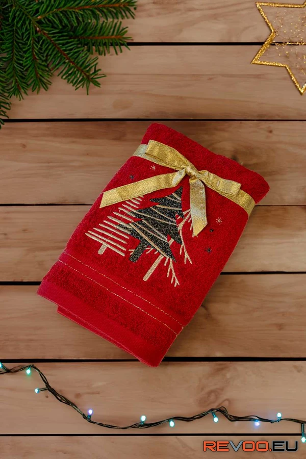 Karácsonyi törölköző - fenyők Olima OLXMAS01 1.